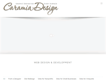 Tablet Screenshot of caramiadesign.com